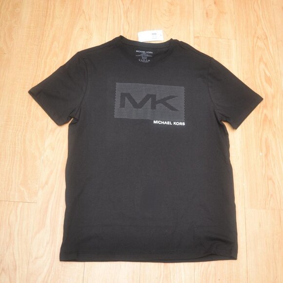 Michael Kors Men's Black Logo T-Shirt BNWT - Picture 1 of 5